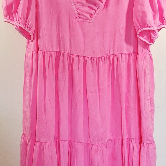 Crown and Ivey Pink ruffle maxi dress size XL - Picture 3 of 9